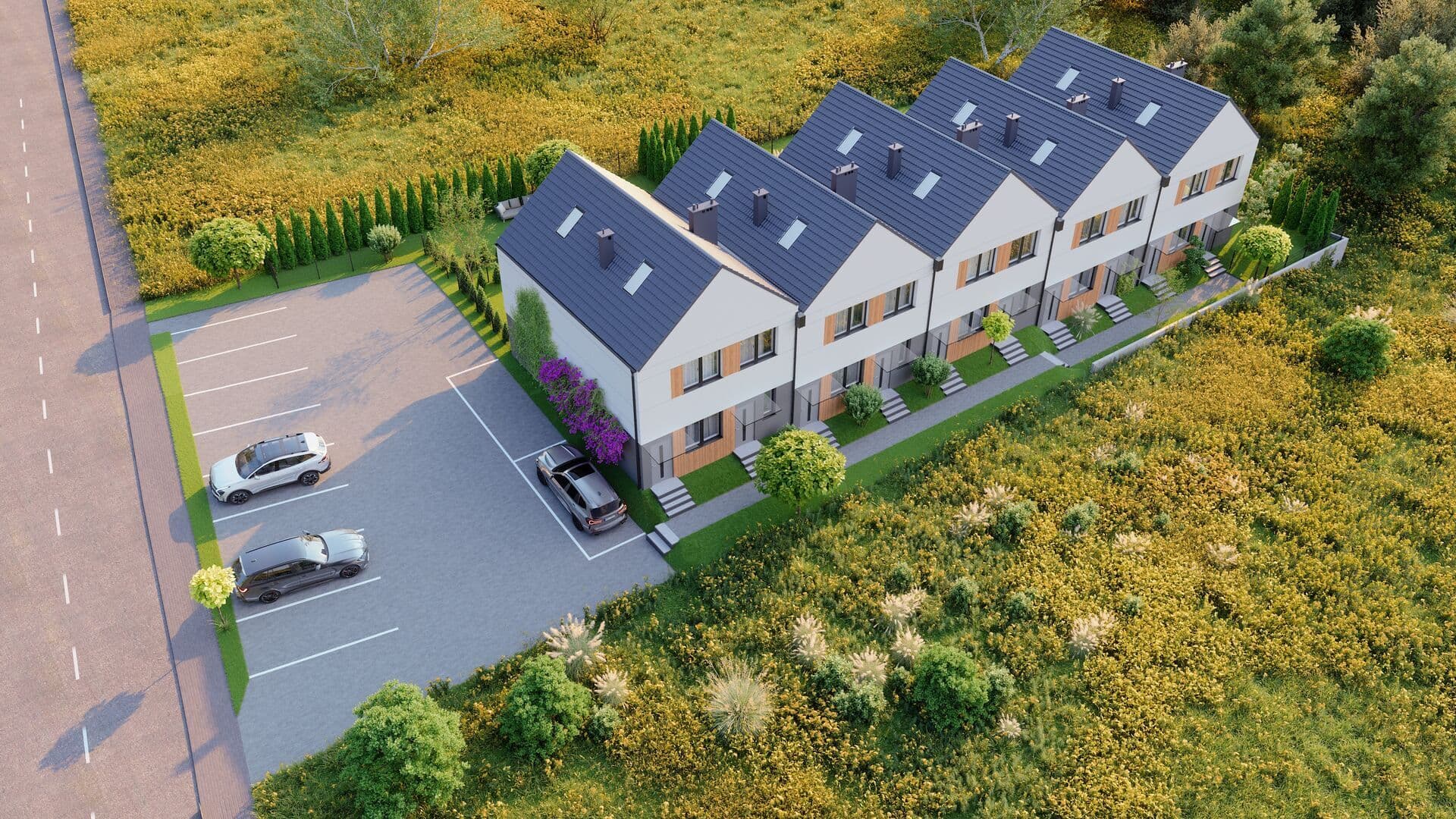 Orzechowa Park — widok z lotu ptaka